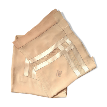 Silk sheet and birthcase, with initial K