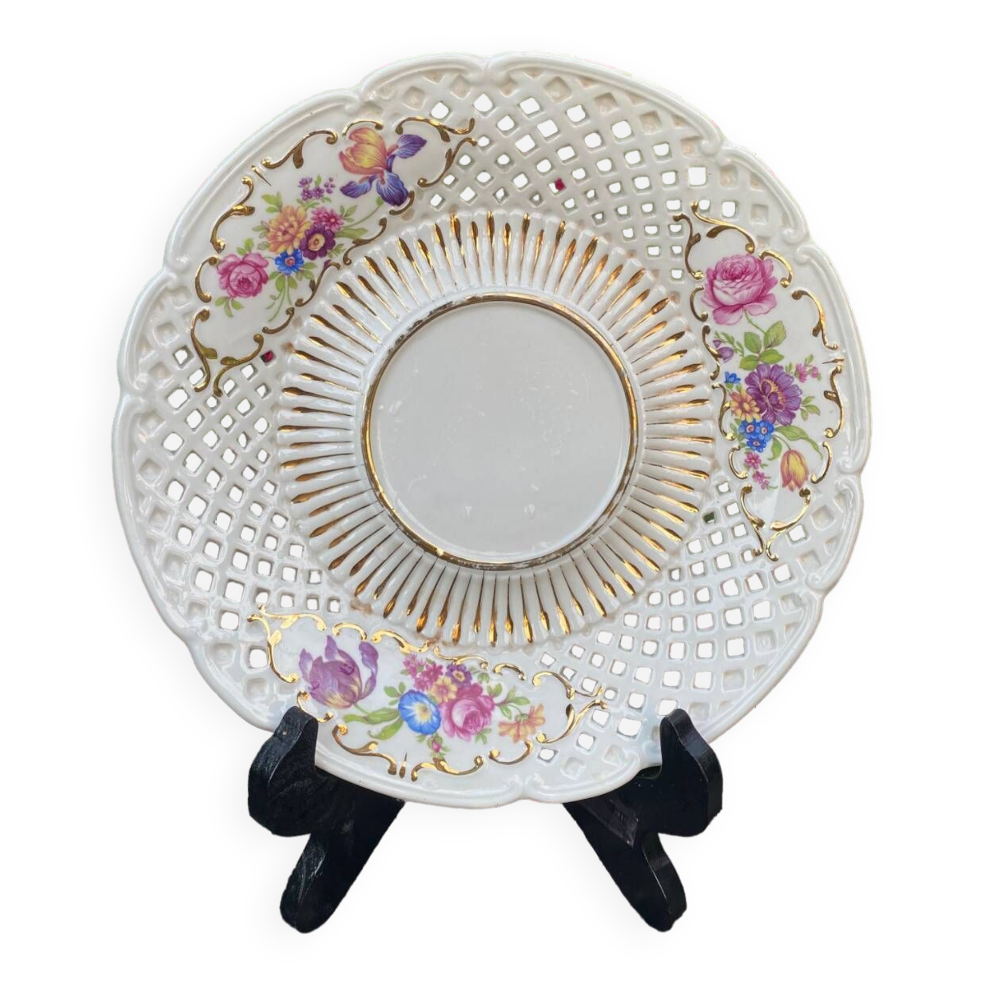 Meissen porcelain openwork plate