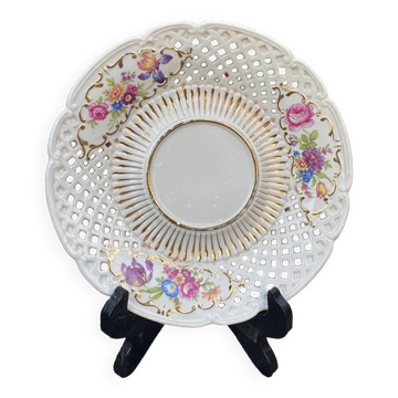 Assiette ajourée porcelaine meissen