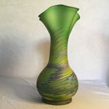 Glass pate vase