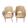 Pair of vintage armchairs Skaï