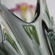 Vintage smoky grey Murano glass vase