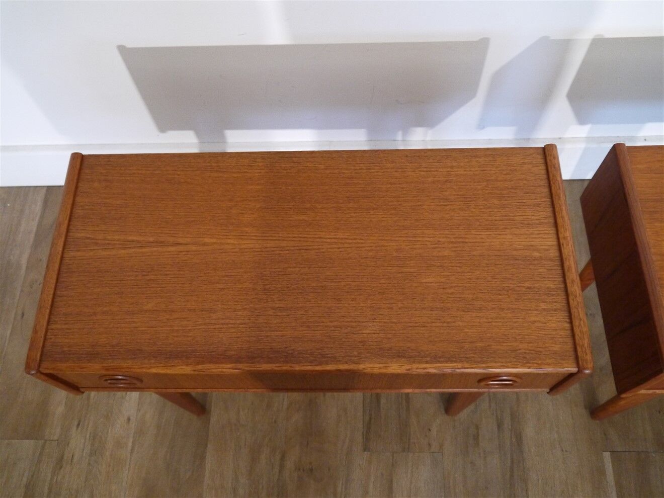 Pair of scandinavian teak bedside tables