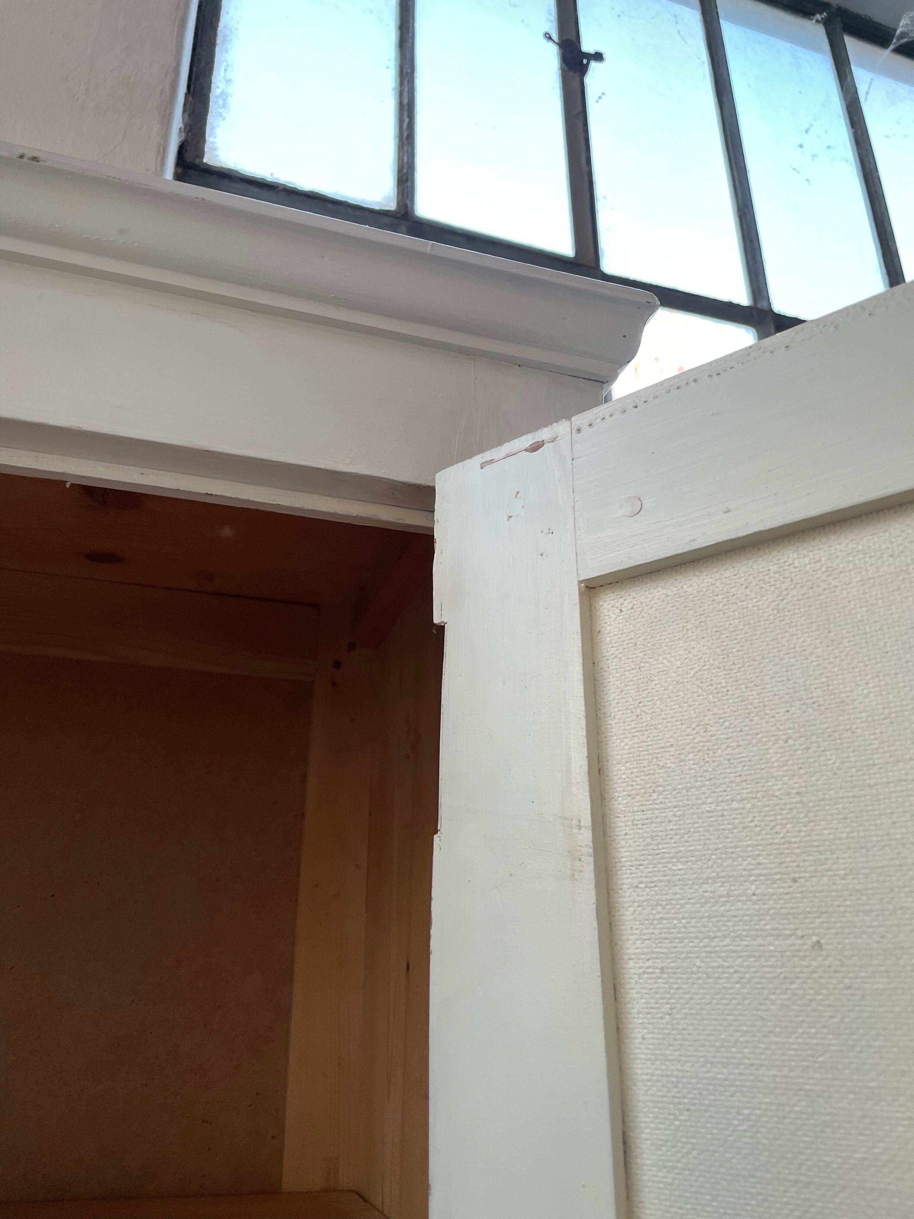 White cutter cabinet