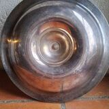 Bougeoir vintage en métal argenté