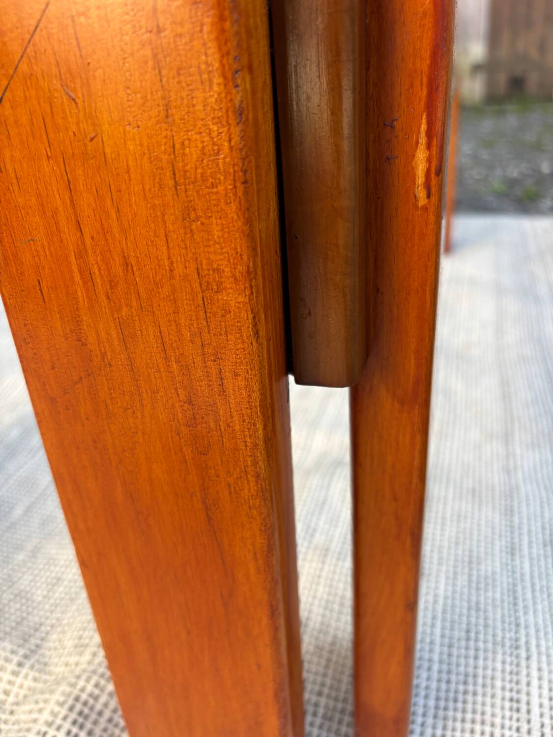 Afra and Tobia Scarpa wood and smoked glass coffee table