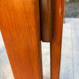 Afra and Tobia Scarpa wood and smoked glass coffee table