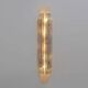 Pair of Murano Scavo Glass Wall Lamps with Brass Details