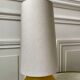 Art deco amber glass lamp and cylindrical lampshade 30s