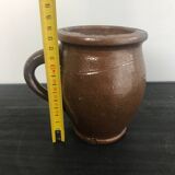 Pot/pichet En Grès Vintage Marron