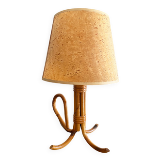 Rattan table lamp