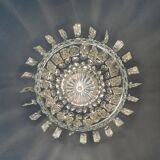 Lustre corbeille en cristal de bohème