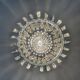 Bohemian crystal basket chandelier