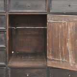 Travel cabinet on its base