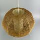 60s 70s lamp lamp ball lamp raffia braid space age design 60s 70s