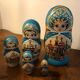 5 vintage Matriochka Russian dolls