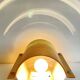Vintage Ikea bent wood and steel wall light