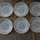 18 assiettes fleurs bleues veronica Arcopal vintage