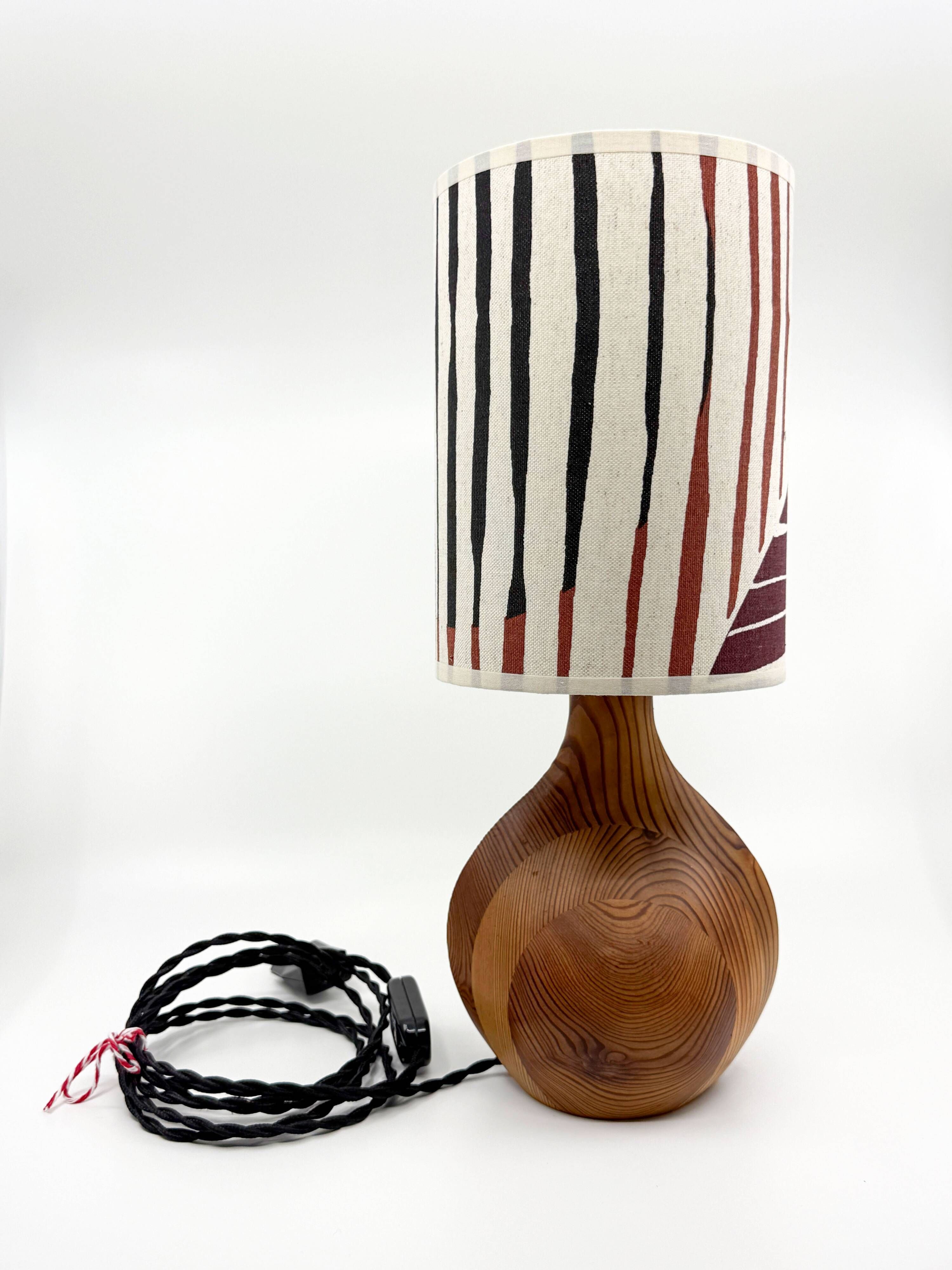 Scandinavian lamp • Custom lampshade • Mid Century