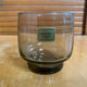 Set of 6 luminarc glasses grey smoke 1970s vintage #e395