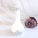 Fine porcelain soliflore vase with floral decoration England Staffordshire