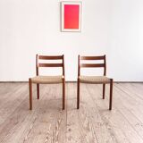 Chaises danoises modèle 84 par Niels O. Møller en teck