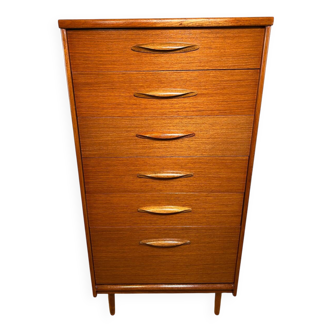 Mid-Century Retro Teak Chest of Drawers by Austinsuite – 1960s Danish Desig