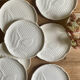 Set of 10 vintage flat plates in the shape of Salins fish