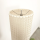 Vintage Floor Lamp in Checkered Milk Glass