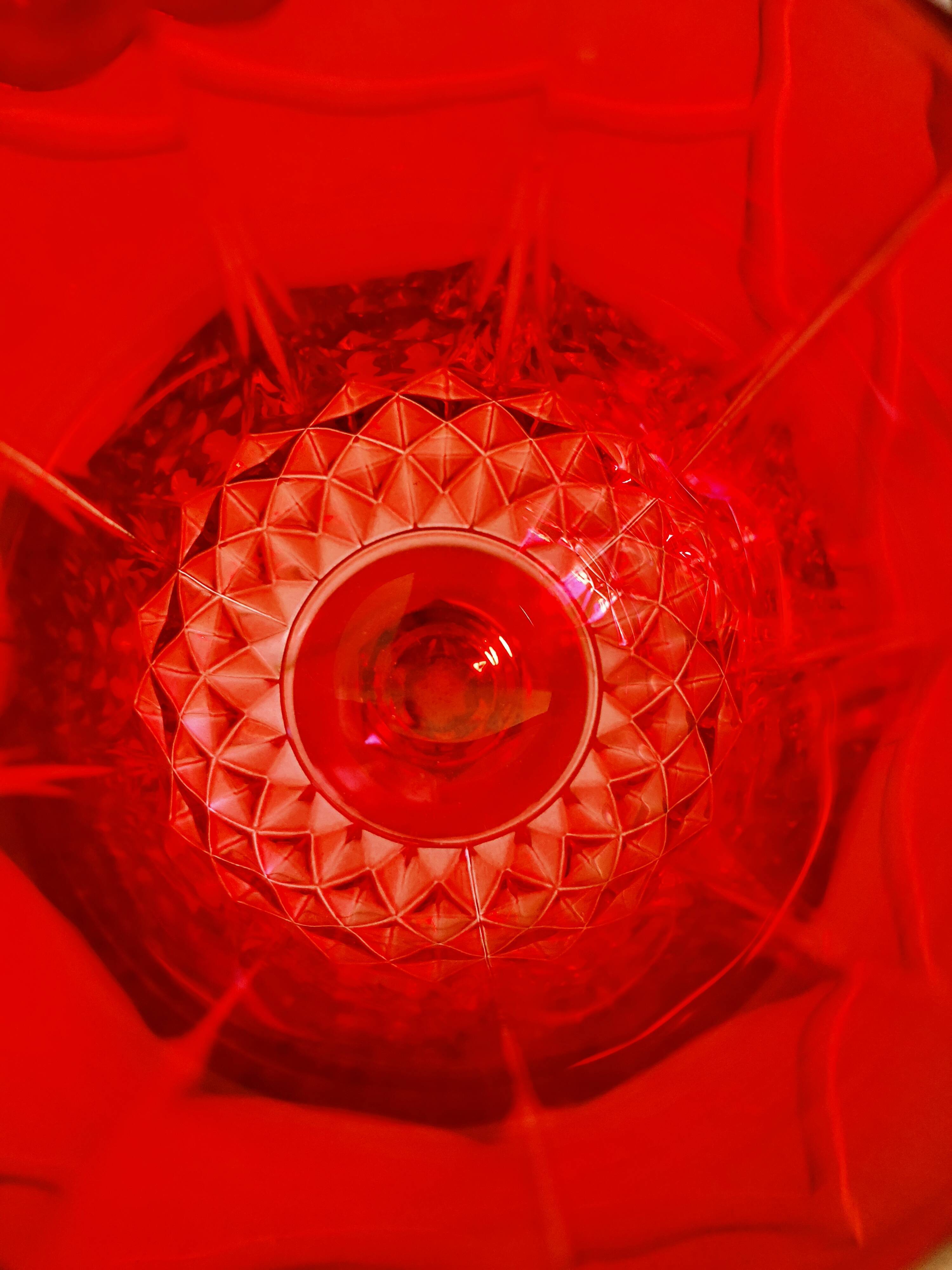 4 Ruby Longchamp glasses by Cristal d'Arques