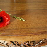 Louis XV style console living room table in walnut