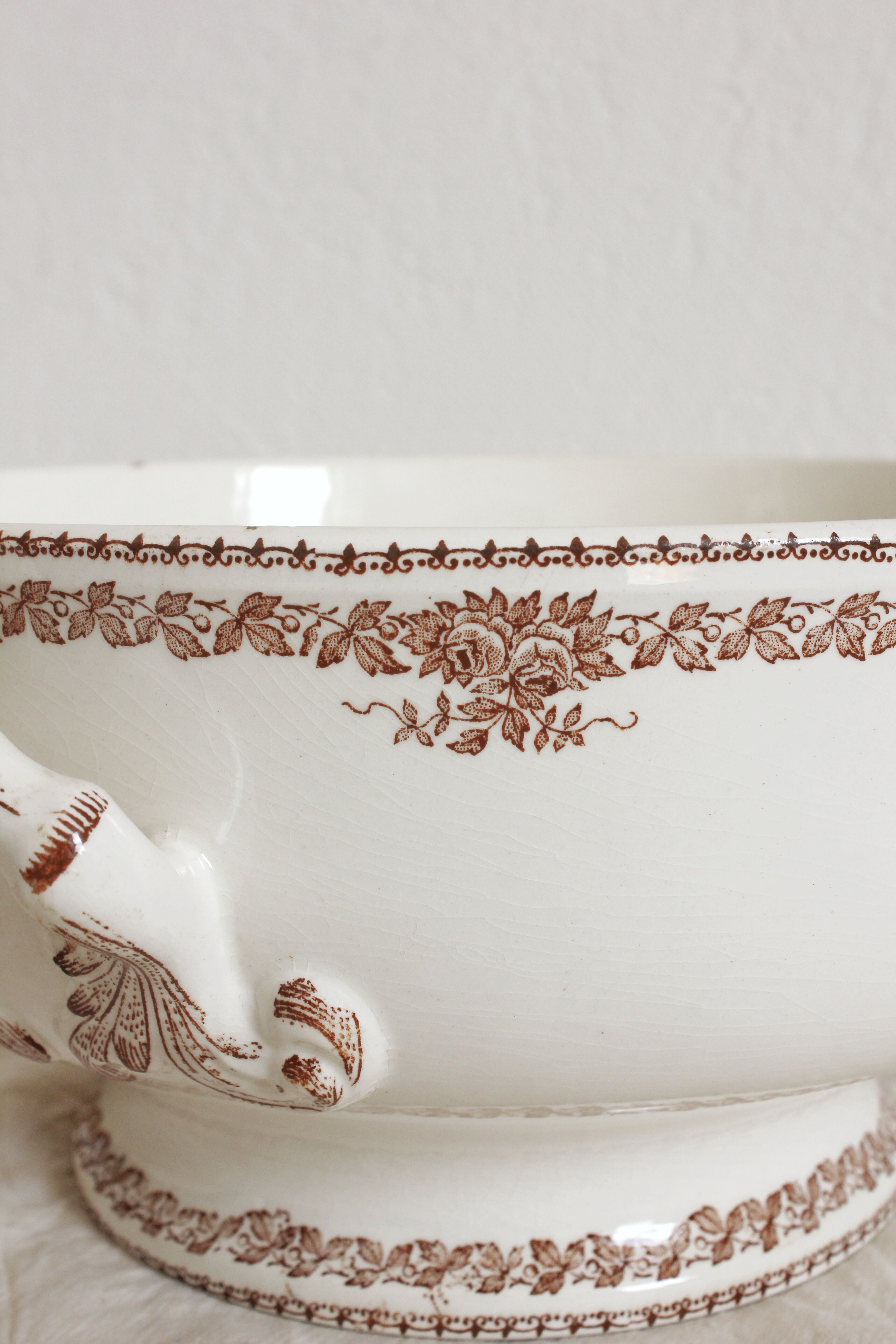 "Mireille" soup tureen from Longwy