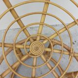 Loveuse vintage rattan armchair 1950
