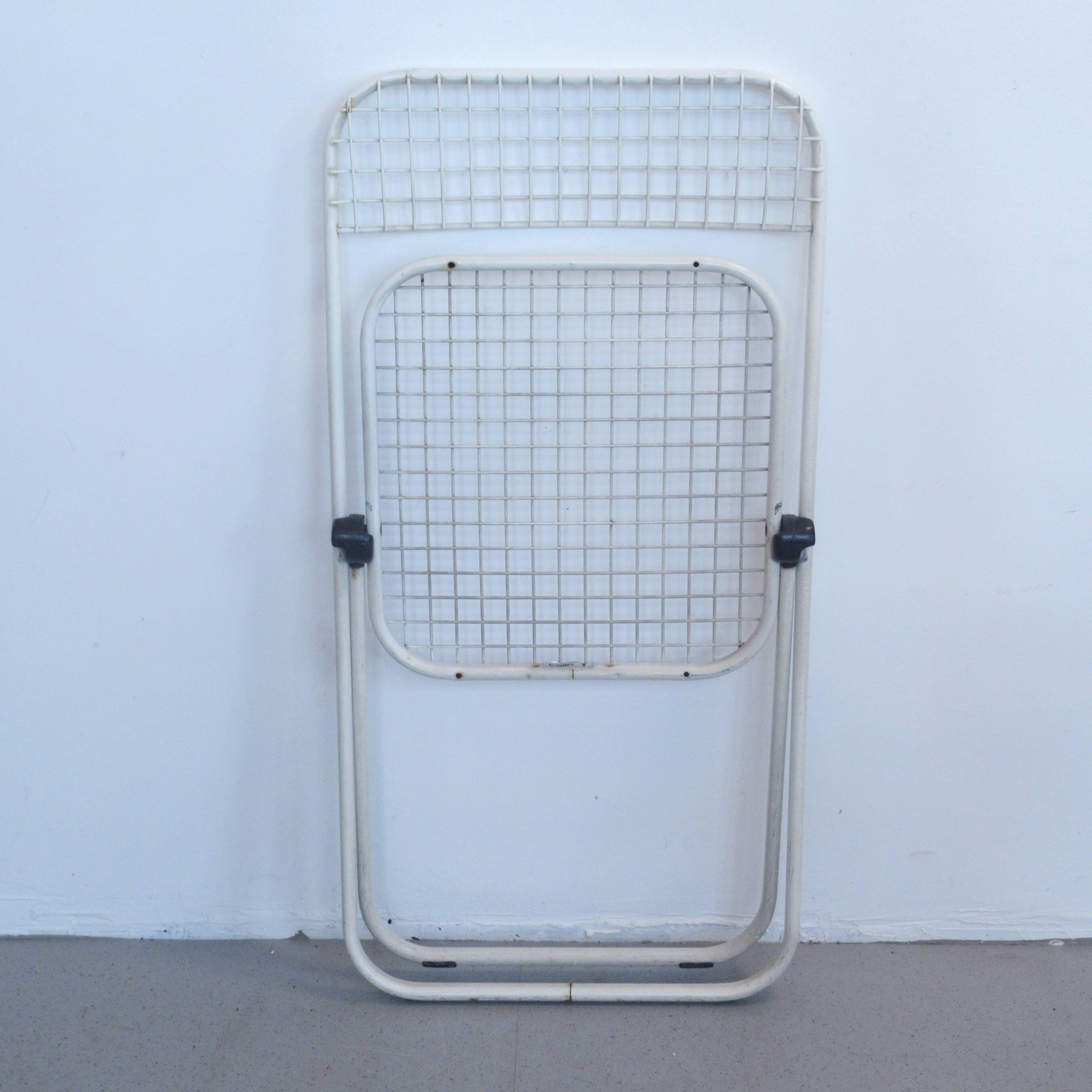 Chaise en treillis métallique Talin Spa années 80