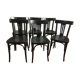 Suite of 6 old bistro chairs