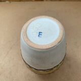 Antique Vintage Beige & Brown Ceramic Vase #B617
