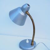 Gray metal desk lamp