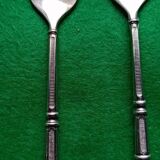 12 silver cake forks