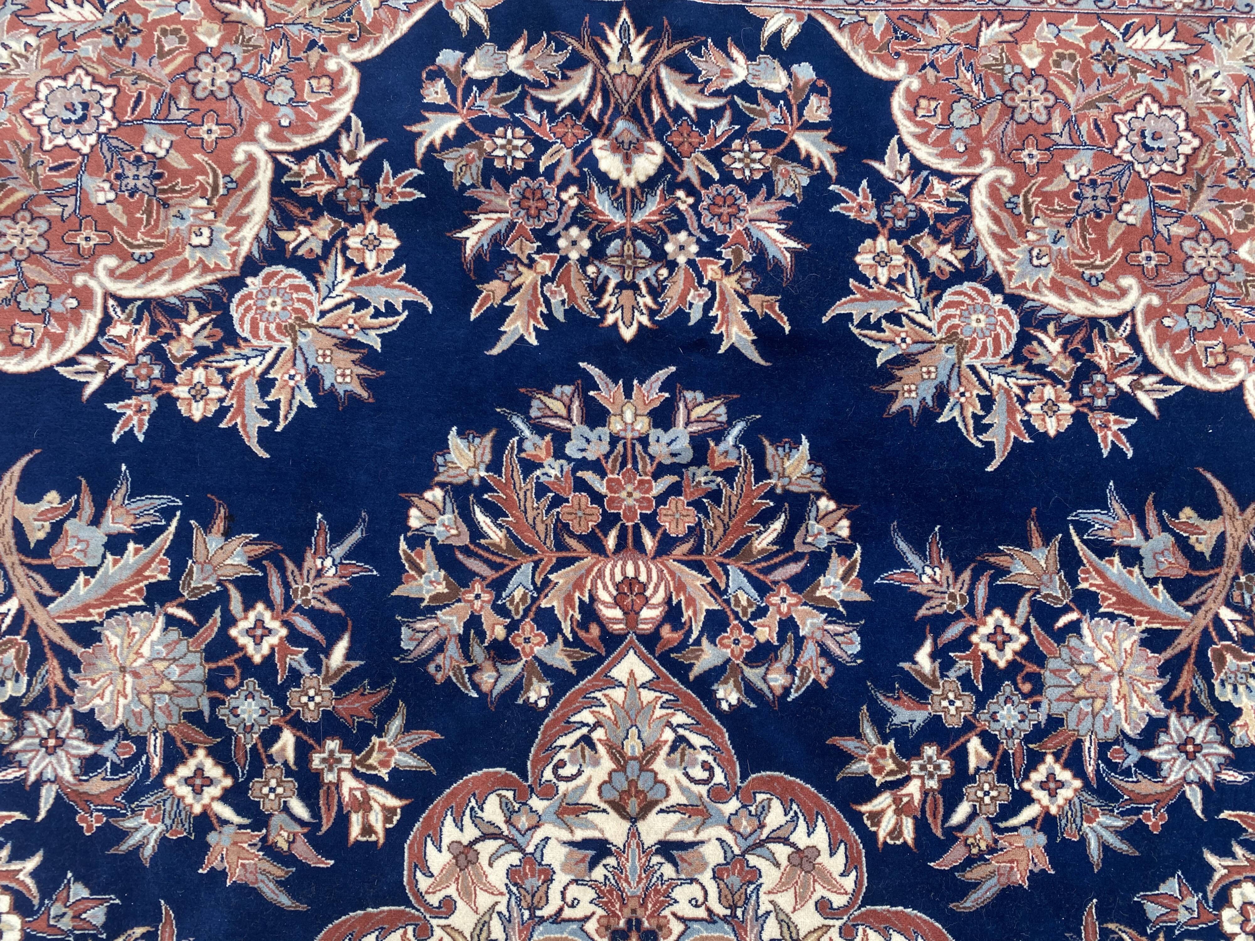 Nice big vintage carpet Sino Persian fine handmade 185x285 cm