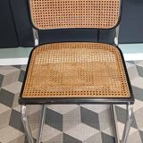 Mid-Century Modern Italian Marcel Breuer B32 Cesca Chair, 70s set of 4