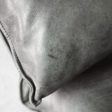 Grey Leather Danish Monza Armchairs by Jens Juul Eilersen for Niels Eilersen, 1970s, Set of 2