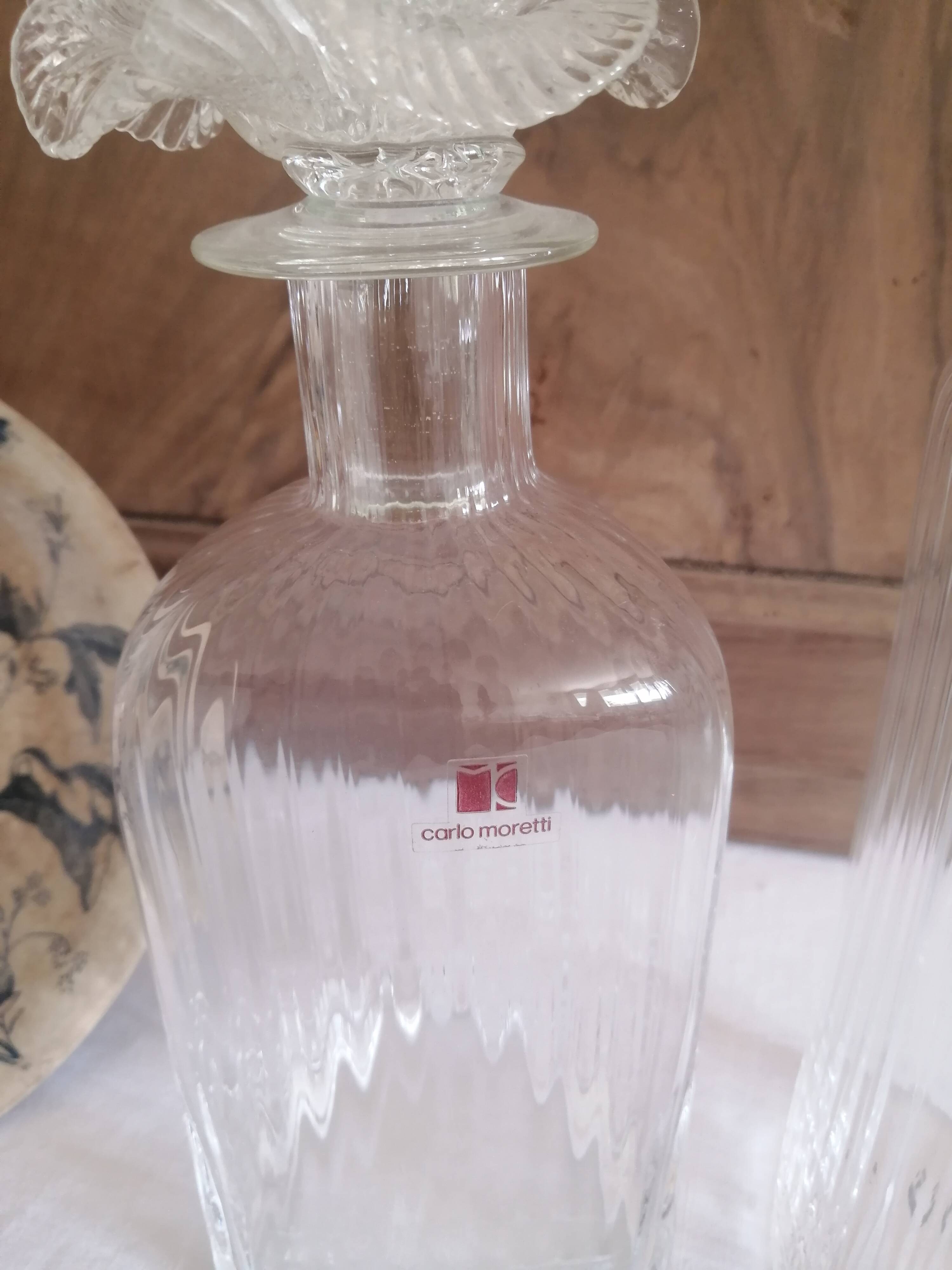 2 carafes Carlo moretti