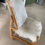 Chaise fausse fourrure