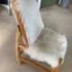 Faux fur chair