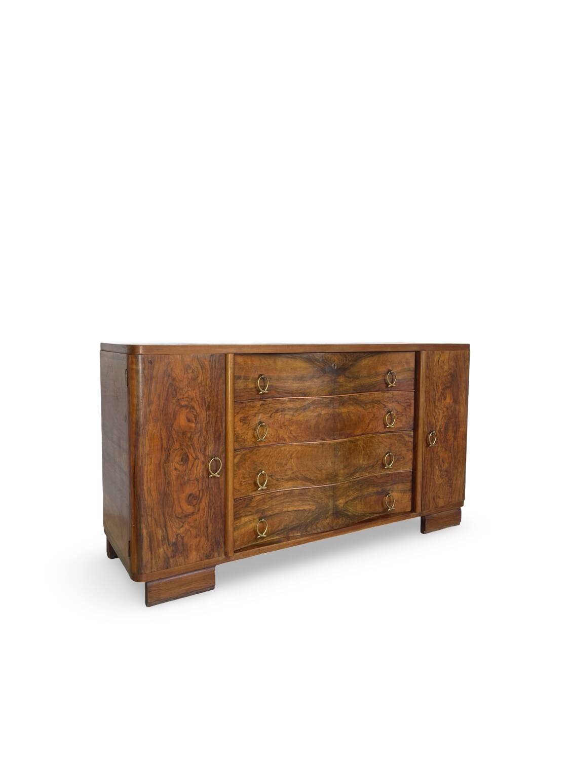 Italian Art deco walnut sideboard