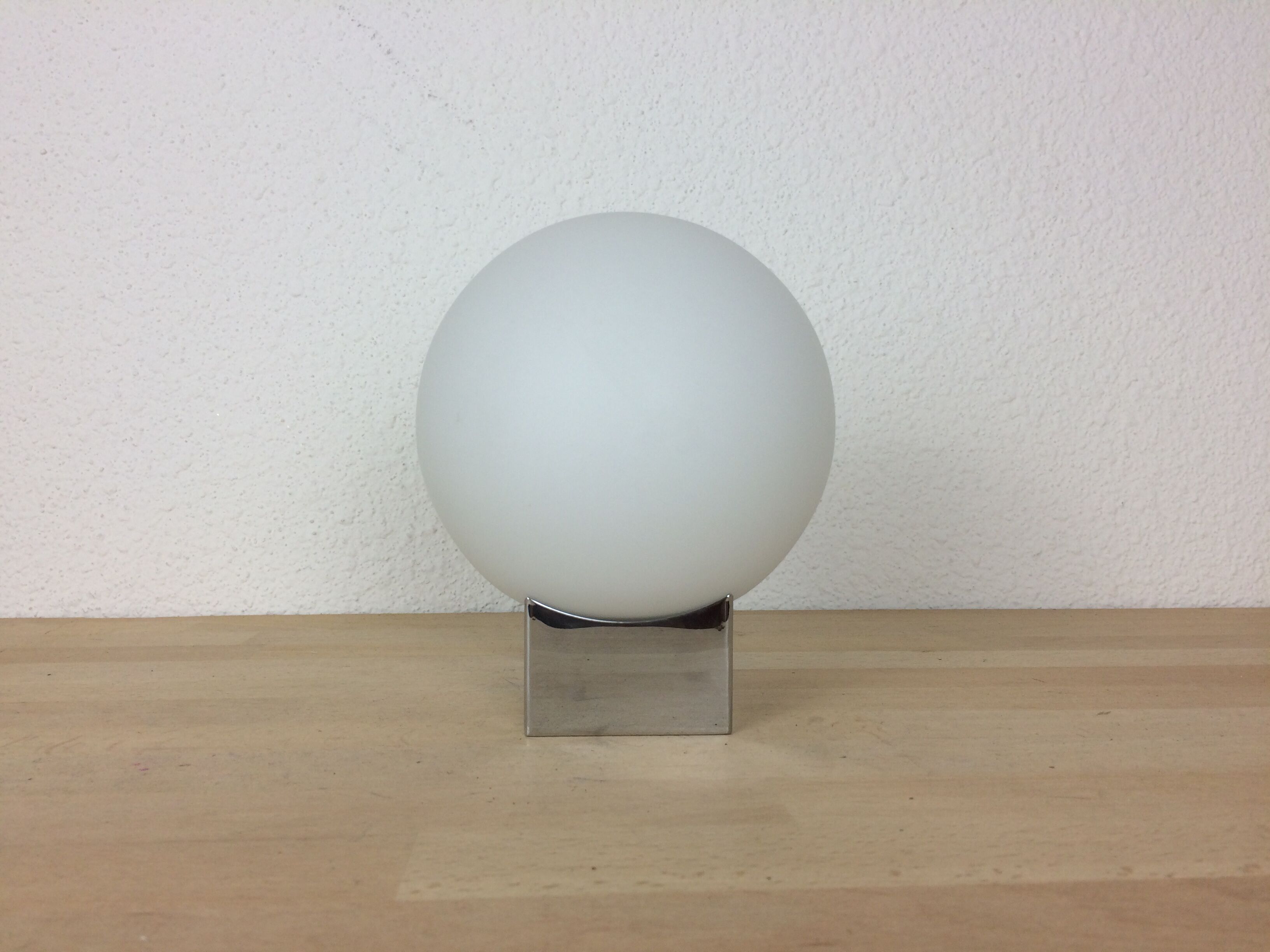 1970 chrome and opaline ball
