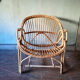 Vintage rattan armchair