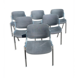 Série de 6 chaises DSC 106 Giancarlo Piretti