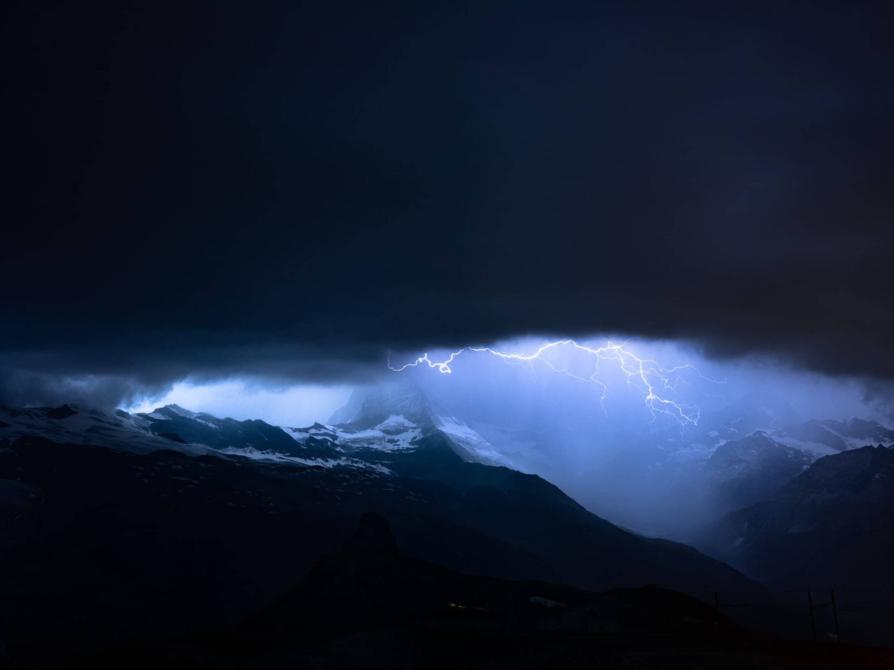 Lightning Storm Over the Matterhorn — Limited Edition 3/3
