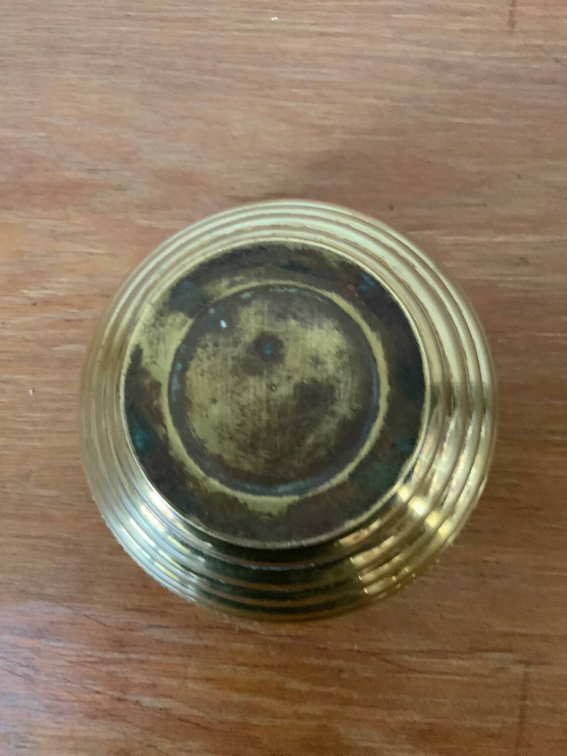 Vintage brass plant pot